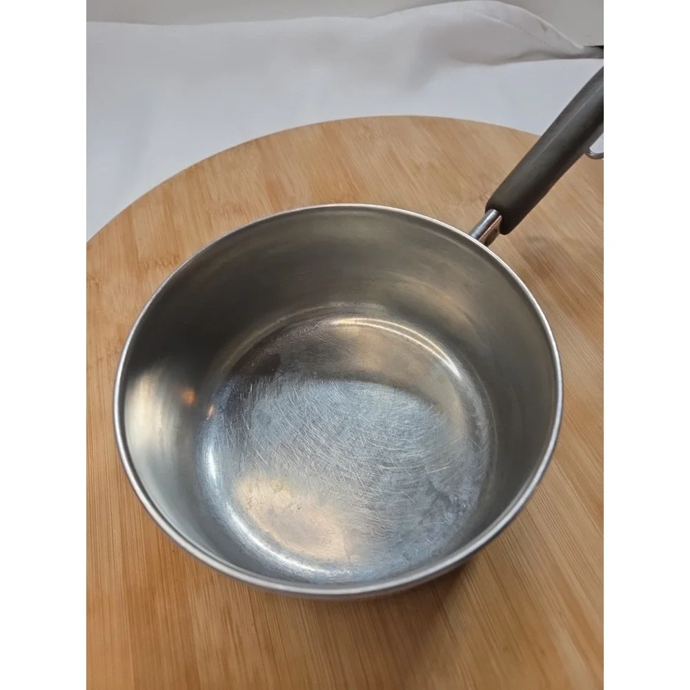 Revere Ware 1801 1 Qt Saucepan w/Lid Copper Clad Bottom USA Vintage Pot